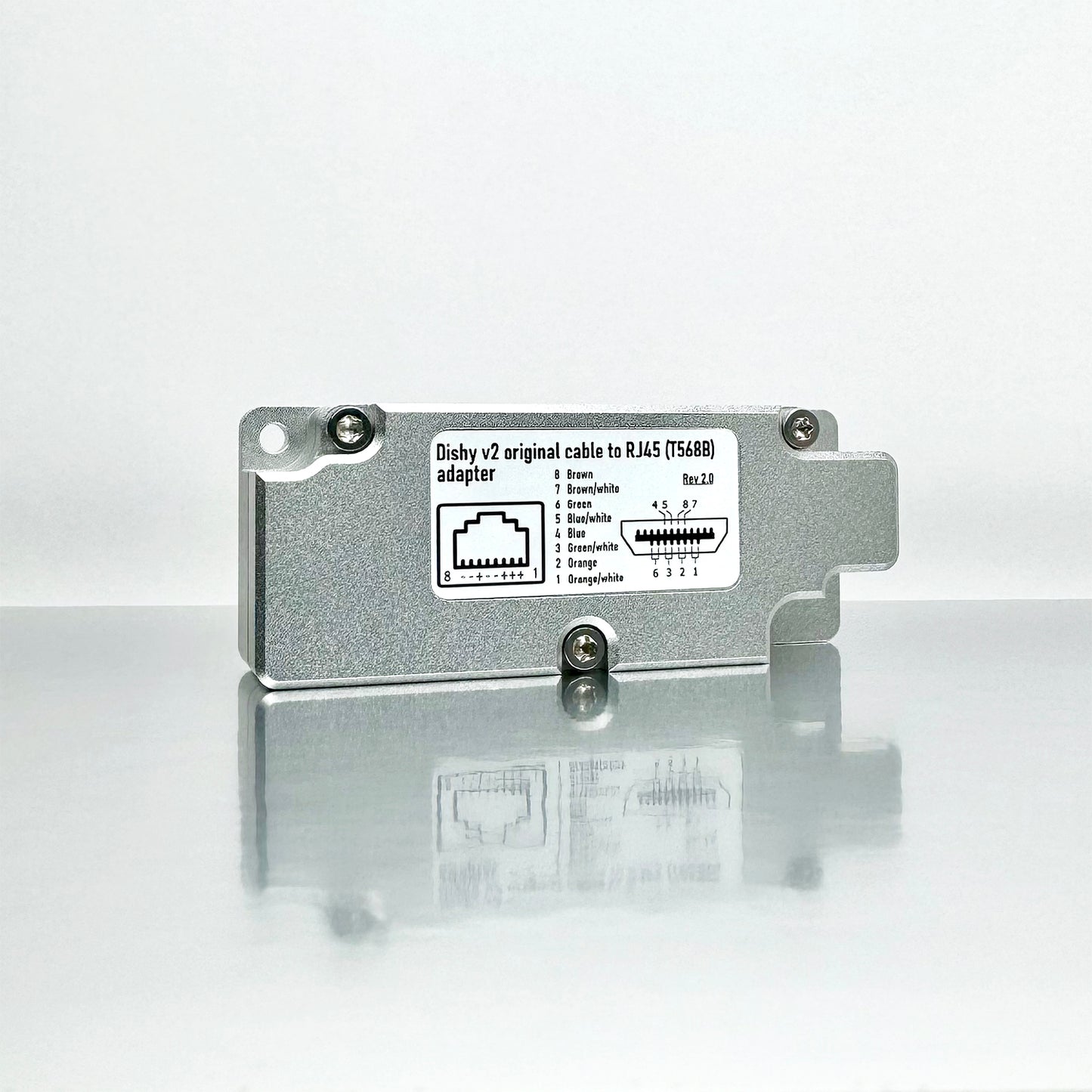 Standard Actuated Starlink original cable to RJ45 adapter. For Dishy V2.