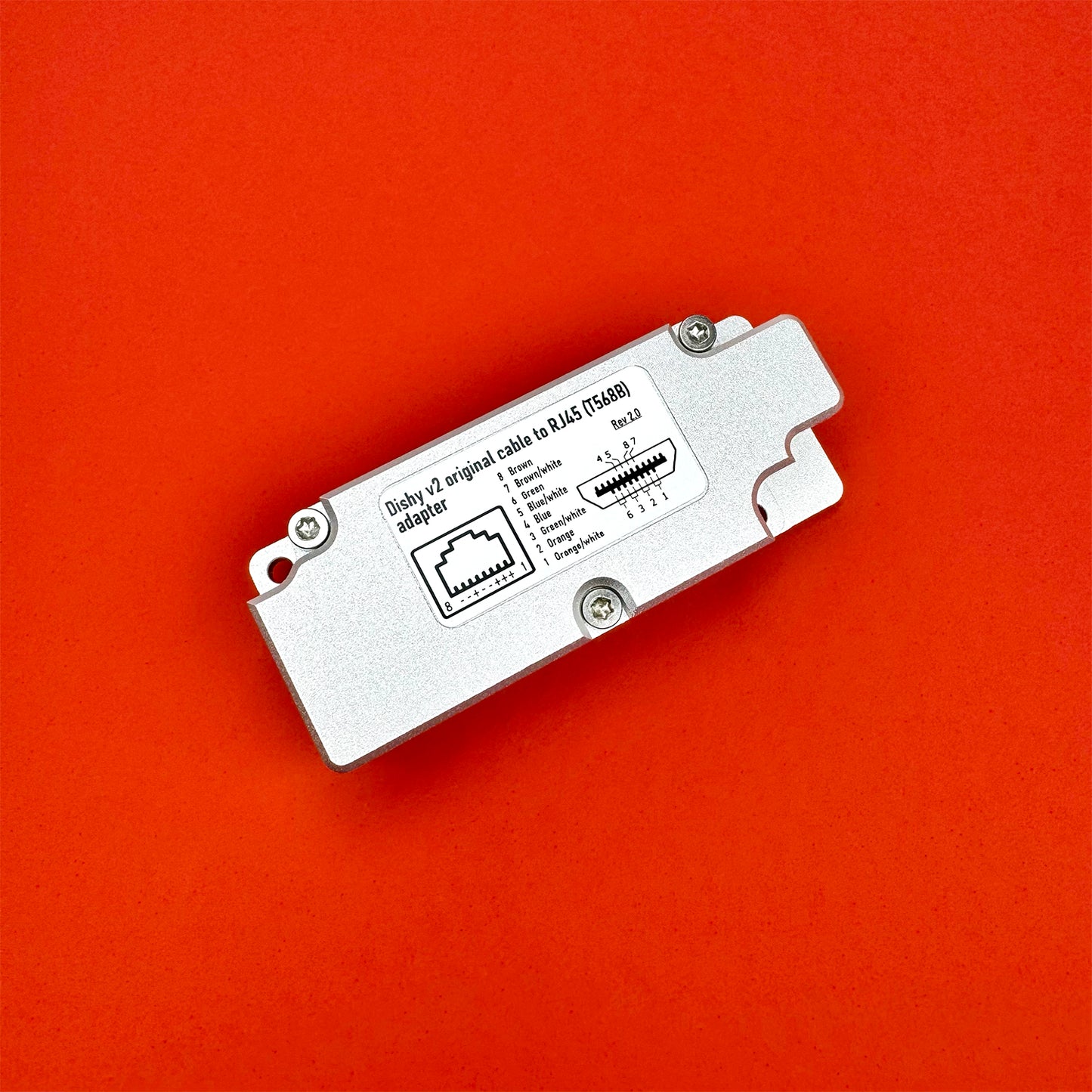 Standard Actuated Starlink original cable to RJ45 adapter. For Dishy V2.