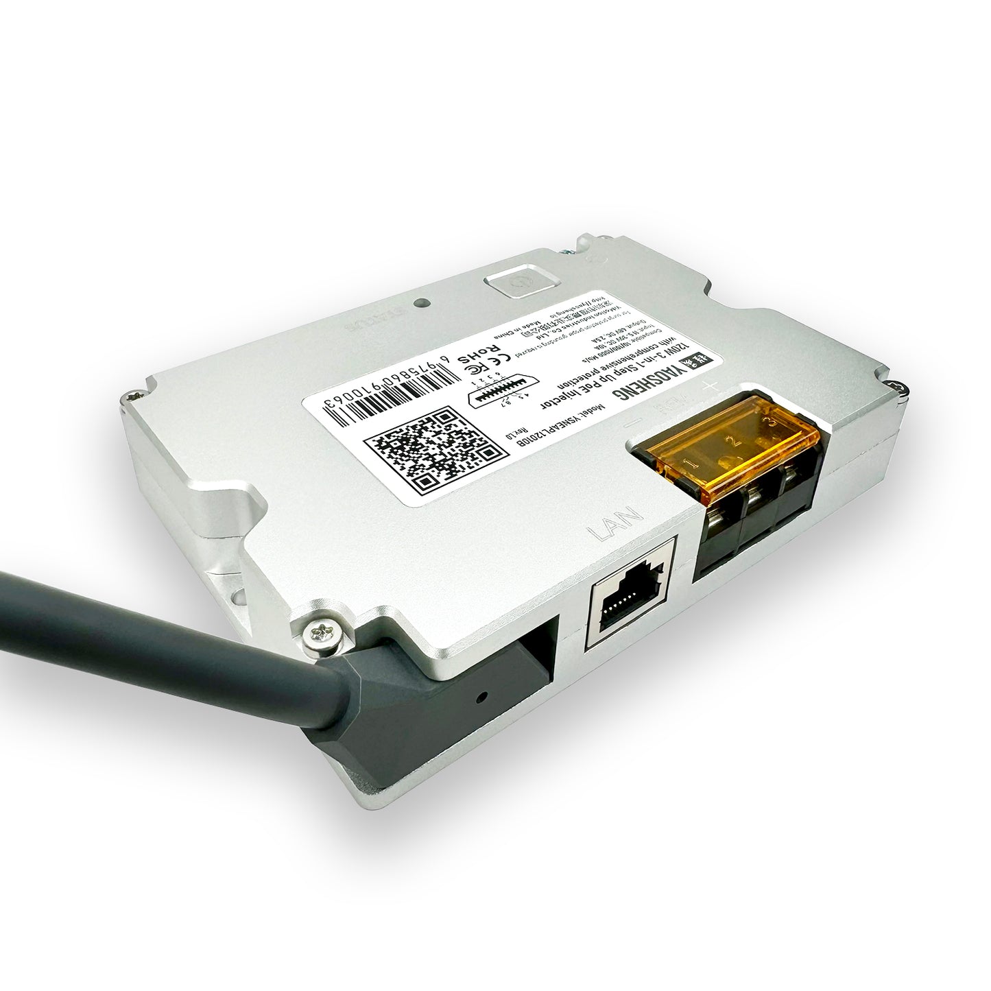 3 in 1. 120W Step Up PoE Injector with Comprehensive Protection and SPX adapter.