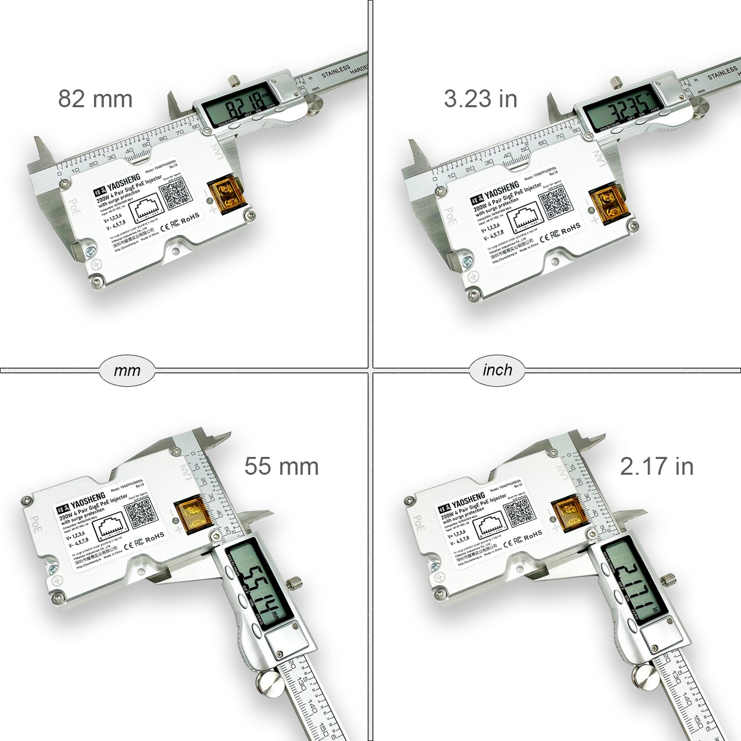 200W PoE Injector with Comprehensive Protection for All Standard Starlink Models